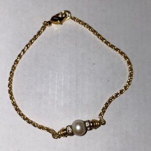 Vintage Christian Dior Faux Pearl Bracelet